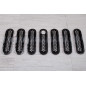 JEEP WRANGLER JK 2007-2018 INSERTI MASCHERINA NERI ABS CON FORO PER SERRATURA (Cod. AP-27984_A4x4)