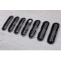JEEP WRANGLER JK 2007-2018 INSERTI MASCHERINA NERI ABS CON FORO PER SERRATURA (Cod. AP-27984_A4x4)