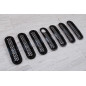 JEEP WRANGLER JK 2007-2018 INSERTI MASCHERINA NERI ABS CON FORO PER SERRATURA (Cod. AP-27984_A4x4)