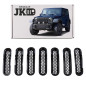 JEEP WRANGLER JK 2007-2018 ESTETICI INSERTI MASCHERINA NERI ABS (Cod. AP-27985_A4x4)