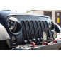 JEEP WRANGLER JK 2007-2018 ESTETICI INSERTI MASCHERINA NERI ABS (Cod. AP-27985_A4x4)
