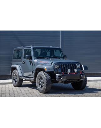 JEEP WRANGLER JK 2007-2018 ESTETICI INSERTI MASCHERINA NERI ABS (Cod. AP-27985_A4x4)