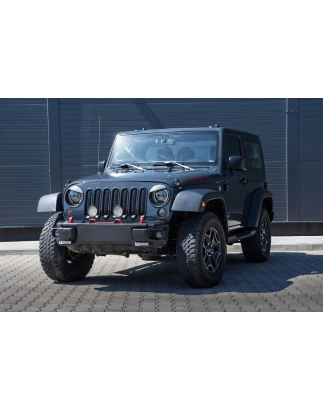 JEEP WRANGLER JK 2007-2018 ESTETICI INSERTI MASCHERINA NERI ABS (Cod. AP-27985_A4x4)