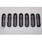 JEEP WRANGLER JK 2007-2018 ESTETICI INSERTI MASCHERINA NERI ABS (Cod. AP-27985_A4x4)