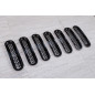 JEEP WRANGLER JK 2007-2018 ESTETICI INSERTI MASCHERINA NERI ABS (Cod. AP-27985_A4x4)