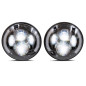 JEEP WRANGLER JL 2018+ FARI LED ANTERIORI 7'' MODELLO CALIFORNIA 80W 6000 LUMEN (Cod. AP-50526_A4x4)