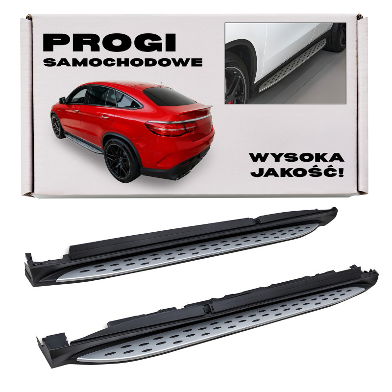 MERCEDES GLE COUPE C292 2015-2019 PEDANE LATERALI SOTTOPORTA A2925200100 (Cod. AP-31297_A4x4)