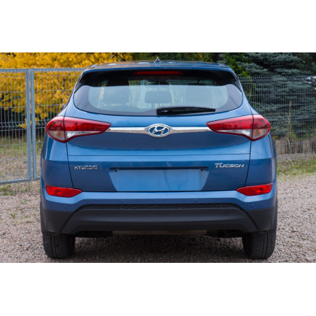HYUNDAI TUCSON III TL 2015-2018 PRE-RESTYLING MODANATURA PORTELLONE POSTERIORE ATTORNO LOGO (Cod. AP