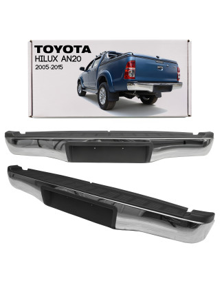 TOYOTA HILUX VII AN20 2005-2015 IN ACCIAIO PARAURTI POSTERIORE 521050K010 (Cod. AP-31330_A4x4)