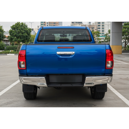 TOYOTA HILUX VIII AN120 2015+ POSTERIORE PARAURTI ACCIAIO CROMATO 520230K060 (Cod. AP-31338_A4x4)