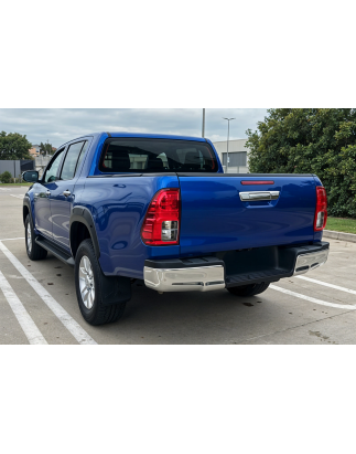 TOYOTA HILUX VIII AN120 2015+ POSTERIORE PARAURTI ACCIAIO CROMATO 520230K060 (Cod. AP-31338_A4x4)