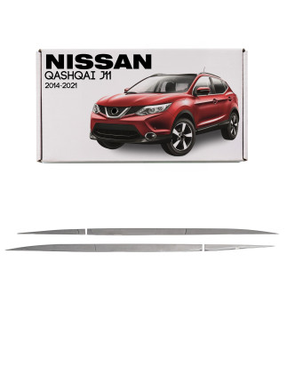NISSAN QASHQAI II J11 2014-2021 IN ACCIAIO MODANATURE PORTE KE7604E50X (Cod. AP-31345_A4x4)