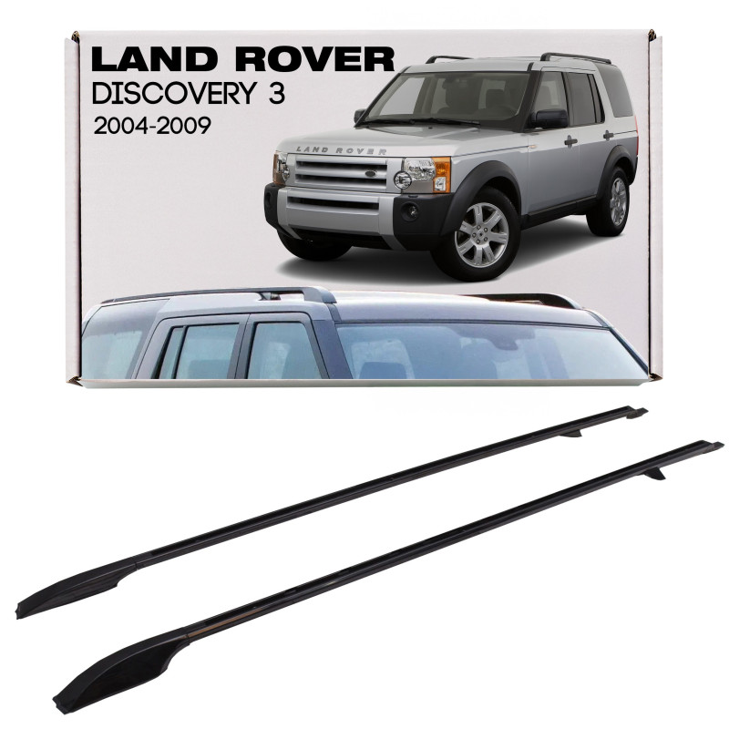 LAND ROVER DISCOVERY 3 L319 2004-2009 NERI BARRE LONGITUDINALI TETTO STILE OEM VPLAR0074 (Cod. AP-D5