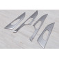 NISSAN X-TRAIL III T32 2014-2020 SATINATE RIVESTIMENTI MANIGLIE INTERNI (Cod. AP-31677_A4x4)
