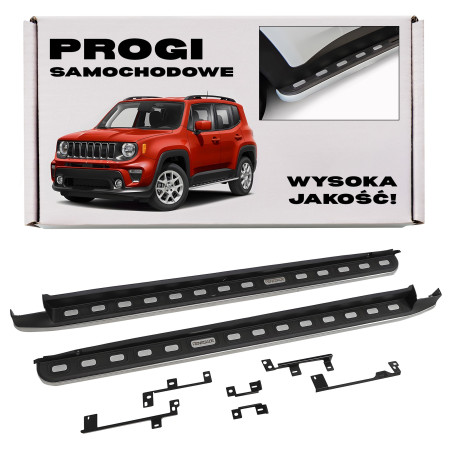 JEEP RENEGADE E BU 2015+ PEDANE LATERALI SOTTOPORTA (Cod. AP-31726_A4x4)