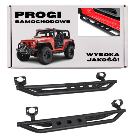 JEEP WRANGLER JK 2 PORTE 2007-2018 ROLL BAR LATERALI RAPTOR 51-0346 (Cod. AP-31801_A4x4)