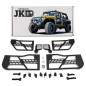 JEEP WRANGLER JK 4 PORTE 2007-2018 PORTE TUBOLARI SAFARI CON SPECCHIETTO (Cod. AP-31802_A4x4)