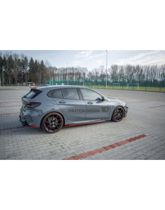 Splitters posteriori laterali V.2 for BMW 1 F40 M-Pack (Cod. M-BM-1-40-MPACK-RSD3RED)