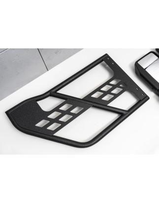 JEEP WRANGLER JK 4 PORTE 2007-2018 PORTE TUBOLARI SAFARI CON SPECCHIETTO (Cod. AP-31802_A4x4)