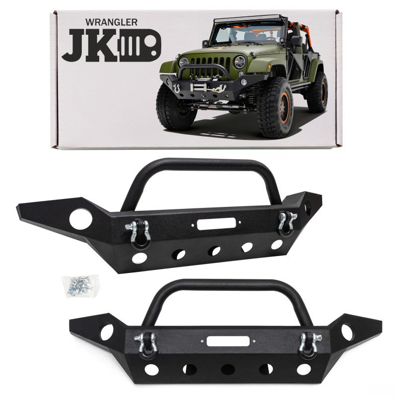 JEEP WRANGLER JK 2007-2018 PARAURTI ANTERIORE R8 ALASKA 510360 (Cod. AP-31803_A4x4)