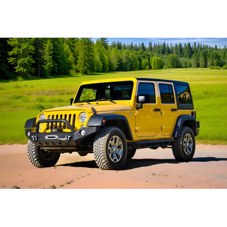 JEEP WRANGLER JK 2007-2018 PARAURTI ANTERIORE R8 ALASKA 510360 (Cod. AP-31803_A4x4)