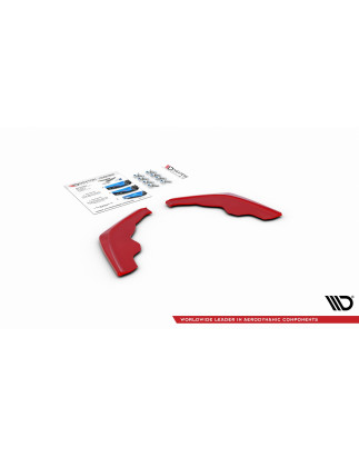 Splitters posteriori laterali V.2 for BMW 1 F40 M-Pack (Cod. M-BM-1-40-MPACK-RSD3RED)