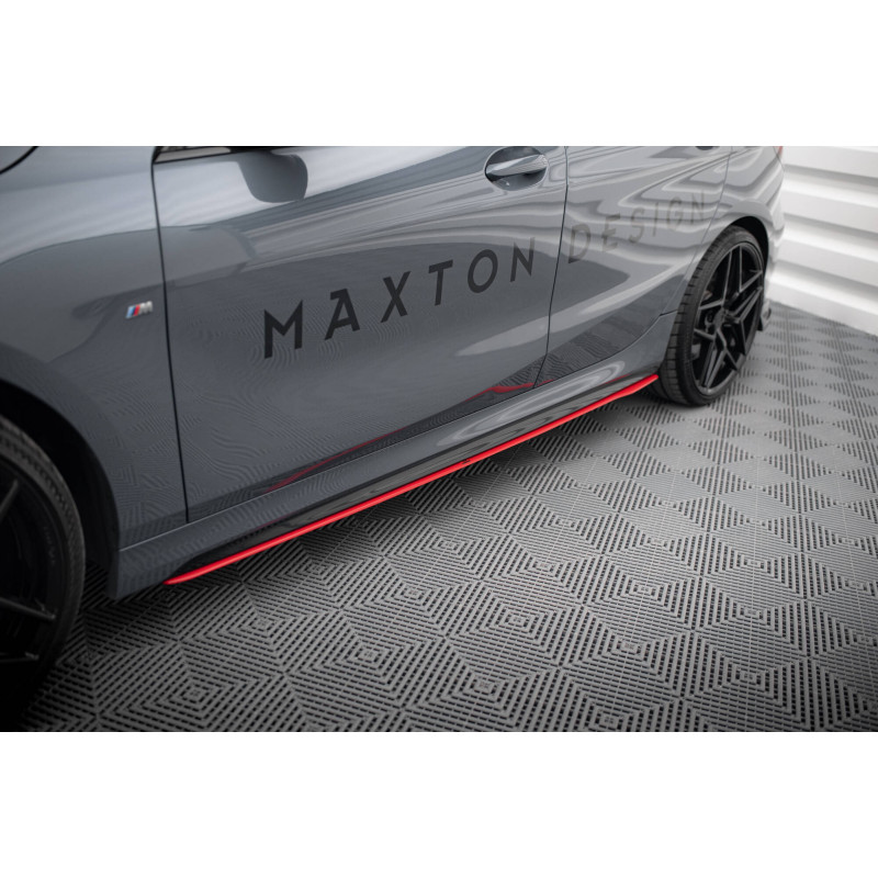 Diffusori minigonne V.2 for BMW 1 M-Pack /  M135i / 128ti (Cod. M-BM-1-40-MPACK-SD2RED)