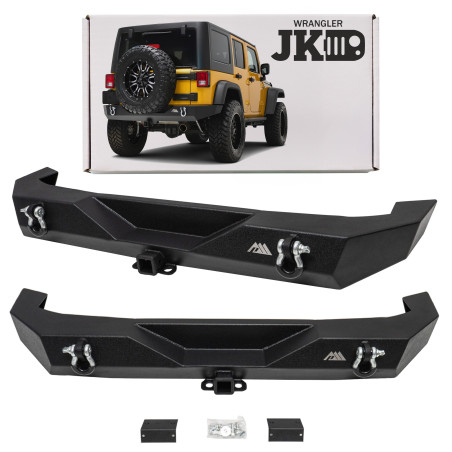 JEEP WRANGLER JK 2007-2018 PARAURTI POSTERIORE R8 ALASKA PARAMOUNT 51-0363 (Cod. AP-31804_A4x4)