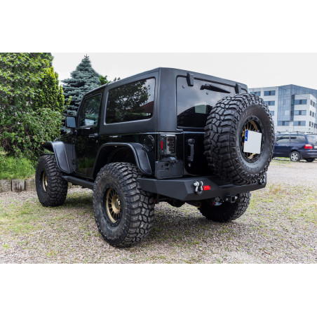 JEEP WRANGLER JK 2007-2018 PARAURTI POSTERIORE R8 ALASKA PARAMOUNT 51-0363 (Cod. AP-31804_A4x4)