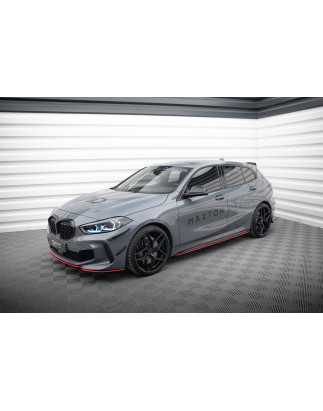 Diffusori minigonne V.2 for BMW 1 M-Pack /  M135i / 128ti (Cod. M-BM-1-40-MPACK-SD2RED)