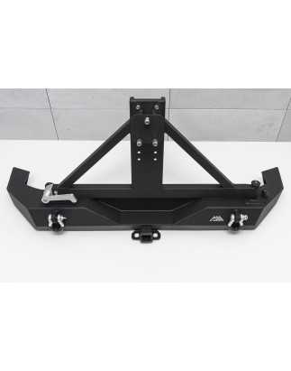 JEEP WRANGLER JK 2007-2018 PARAURTI POSTERIORE LARGO PARAMOUNT PREMIUM CON SUPPORTO RUOTA (Cod. AP-3