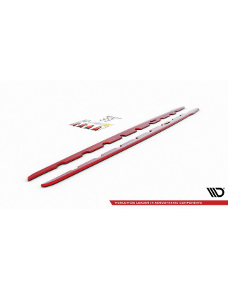 Diffusori minigonne V.2 for BMW 1 M-Pack /  M135i / 128ti (Cod. M-BM-1-40-MPACK-SD2RED)