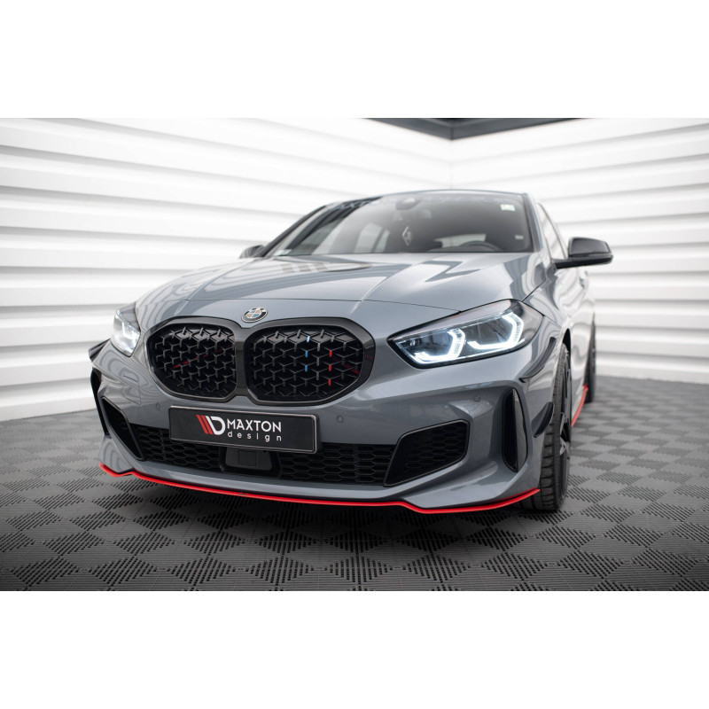 SPLITTER ANTERIORE V.4 for BMW 1 M-Pack/ M135i / 128ti F40  (Cod. M-BM-1-40-MPACK-FD4RED)