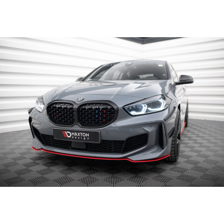 SPLITTER ANTERIORE V.4 for BMW 1 M-Pack/ M135i / 128ti F40  (Cod. M-BM-1-40-MPACK-FD4RED)