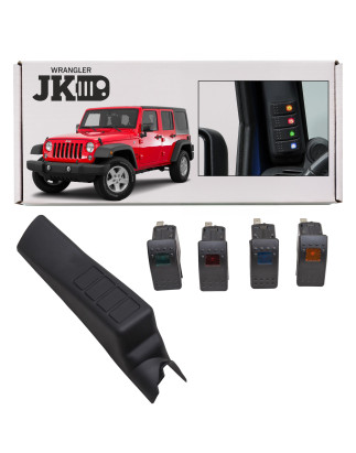 JEEP WRANGLER JK 2007-2018 PANNELLO INTERRUTTORI MONTANTE LATO GUIDA (Cod. AP-22F0-5782D_A4x4)