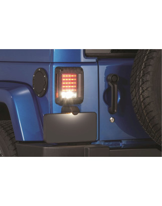 JEEP WRANGLER JK 2007-2018 BLACK LIGHT FANALI POSTERIORI LED (Cod. AP-31817_A4x4)