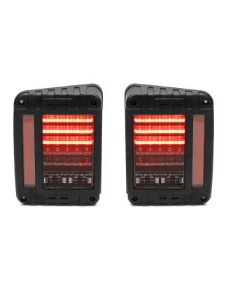 JEEP WRANGLER JK 2007-2018 BLACK LIGHT FANALI POSTERIORI LED (Cod. AP-31817_A4x4)