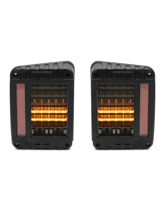 JEEP WRANGLER JK 2007-2018 BLACK LIGHT FANALI POSTERIORI LED (Cod. AP-31817_A4x4)