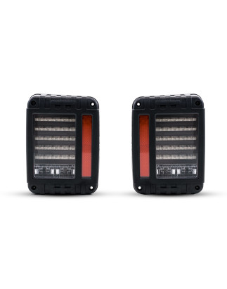 JEEP WRANGLER JK 2007-2018 BLACK LIGHT FANALI POSTERIORI LED (Cod. AP-31817_A4x4)