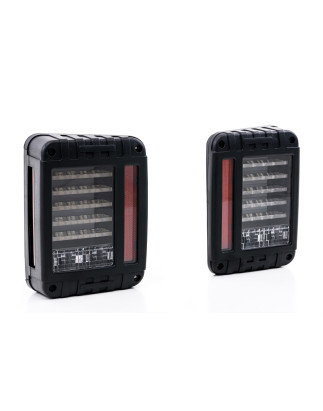 JEEP WRANGLER JK 2007-2018 BLACK LIGHT FANALI POSTERIORI LED (Cod. AP-31817_A4x4)