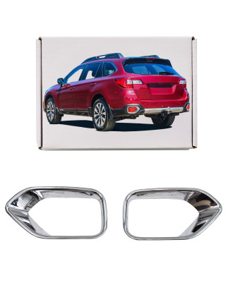 SUBARU OUTBACK V BS 2014-2020 CROMATI RIVESTIMENTI FANALI PARAURTI POSTERIORE (Cod. AP-31868_A4x4)
