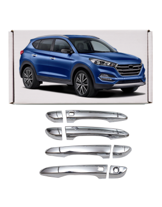 HYUNDAI TUCSON III TL 2015-2020 CROMATI COPRIMANIGLIE SENSORE (Cod. AP-31875_A4x4)