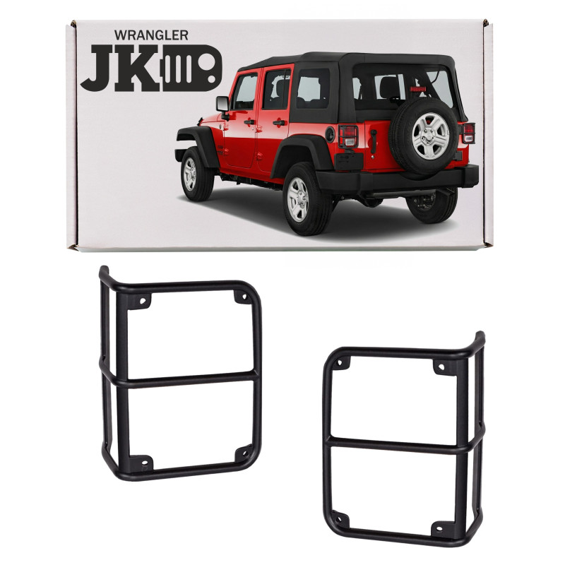 JEEP WRANGLER JK 2007-2018 RIVESTIMENTI PROTETTIVI FANALI POSTERIORI (Cod. AP-32077_A4x4)