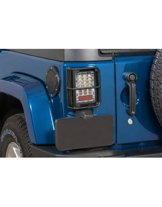 JEEP WRANGLER JK 2007-2018 RIVESTIMENTI PROTETTIVI FANALI POSTERIORI (Cod. AP-32077_A4x4)