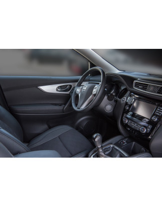 NISSAN QASHQAI II J11 2014-2021 SATINATE RIVESTIMENTI PORTE ATTORNO MANIGLIE (Cod. AP-32091_A4x4)