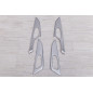 NISSAN QASHQAI II J11 2014-2021 SATINATE RIVESTIMENTI PORTE ATTORNO MANIGLIE (Cod. AP-32091_A4x4)