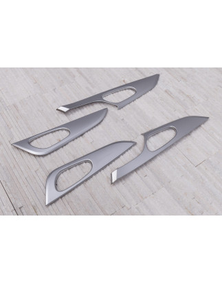 NISSAN QASHQAI II J11 2014-2021 SATINATE RIVESTIMENTI PORTE ATTORNO MANIGLIE (Cod. AP-32091_A4x4)