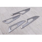 NISSAN QASHQAI II J11 2014-2021 SATINATE RIVESTIMENTI PORTE ATTORNO MANIGLIE (Cod. AP-32091_A4x4)