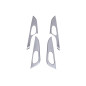 NISSAN QASHQAI II J11 2014-2021 SATINATE RIVESTIMENTI PORTE ATTORNO MANIGLIE (Cod. AP-32091_A4x4)