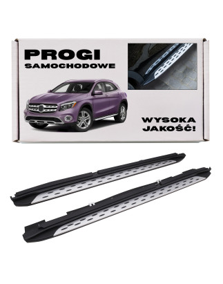 MERCEDES GLA X156 2013-2019 PEDANE LATERALI SOTTOPORTA (Cod. AP-32175_A4x4)
